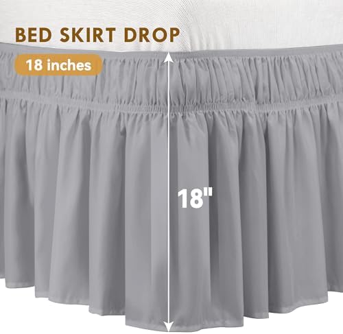 TOPWAVE Light Grey bed skirt