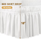 TOPWAVE White bed skirt