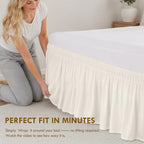 TOPWAVE Beige bed skirt