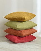 TOPWAVE Chenille Throw Pillow Covers 18x18, Pack of 4, Warm Mix