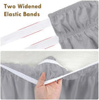 TOPWAVE Light Grey bed skirt