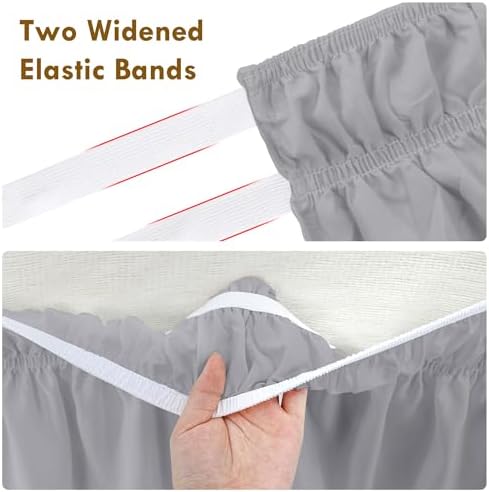 TOPWAVE Light Grey bed skirt