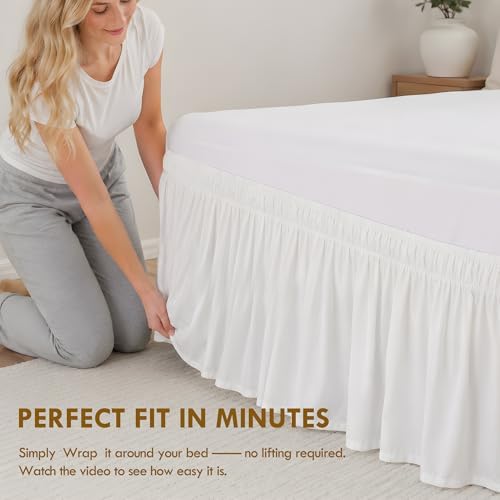 TOPWAVE White bed skirt