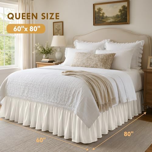 TOPWAVE Beige bed skirt
