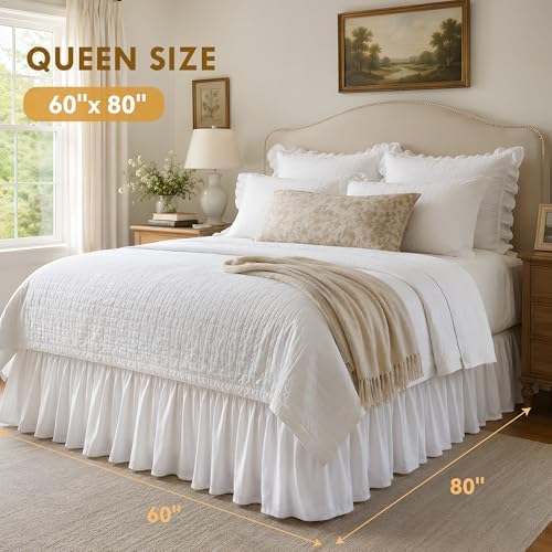TOPWAVE White bed skirt