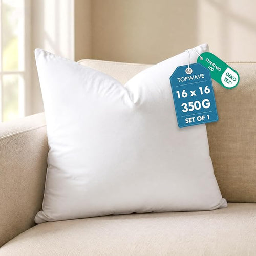 TOPWAVE 16 x 16 decorative throw pillow insert