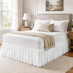 TOPWAVE White bed skirt