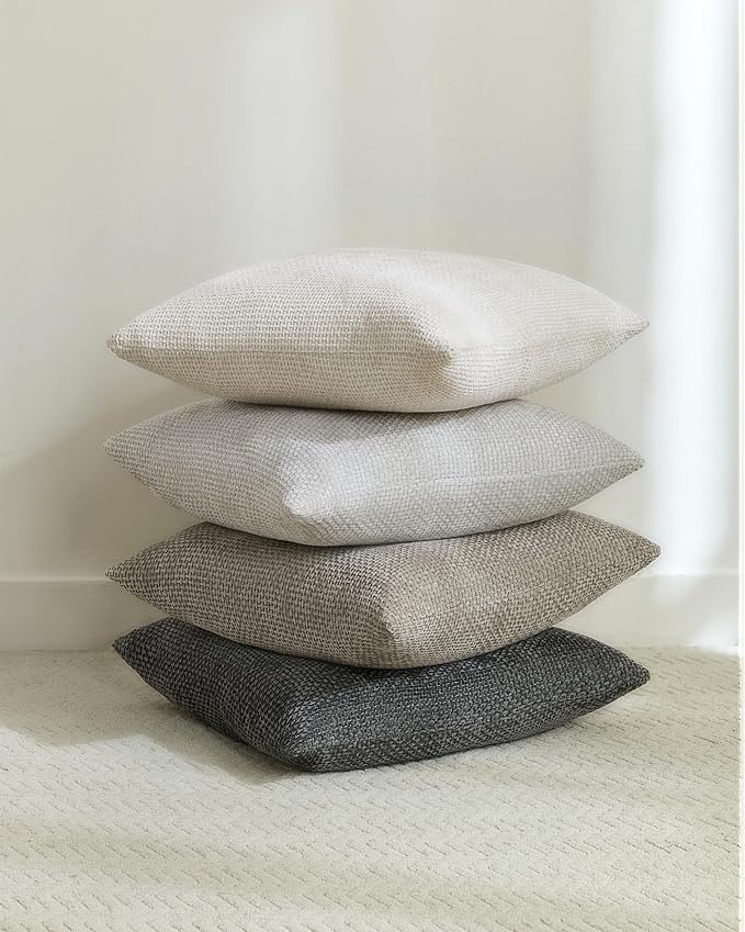 Neutral Mix pillow covers in home decor