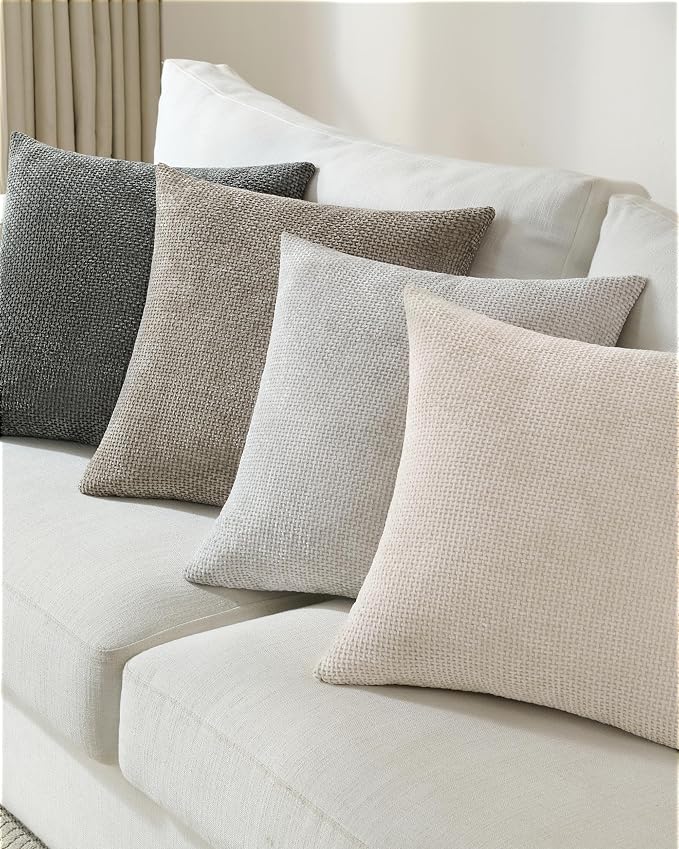 Neutral Mix pillow covers fabric texture